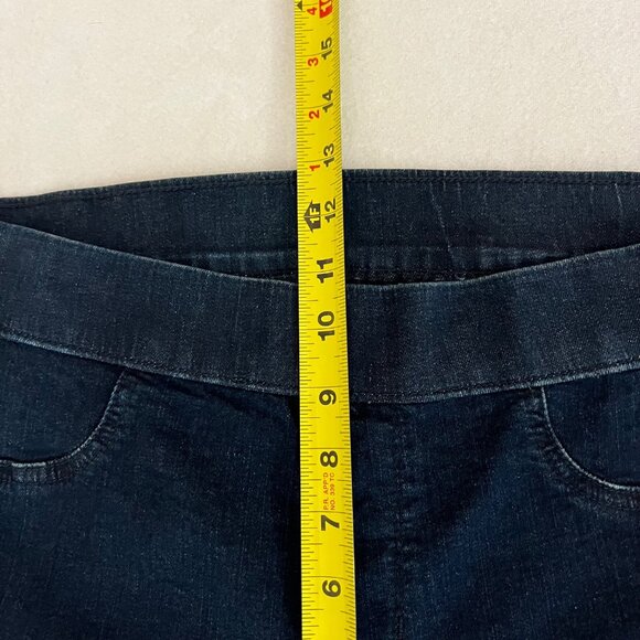 Karen Scott Women's Blue Pull-on Stretch Skinny Denim Jeans Size Small Mid Rise - Picture 9 of 10